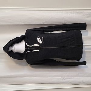 Nike Heather Black Jacket w/ Hood. Size XS